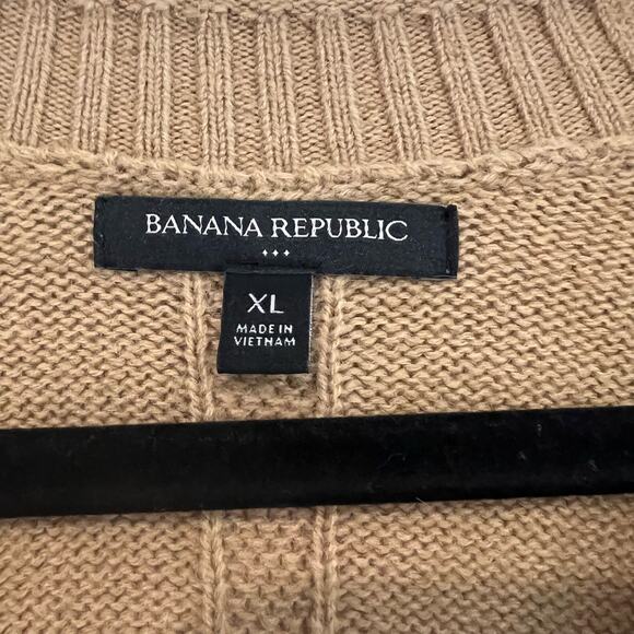 Banana Republic Women's Camel Brown Crewneck Sweater Size XL - Picture 4 of 8